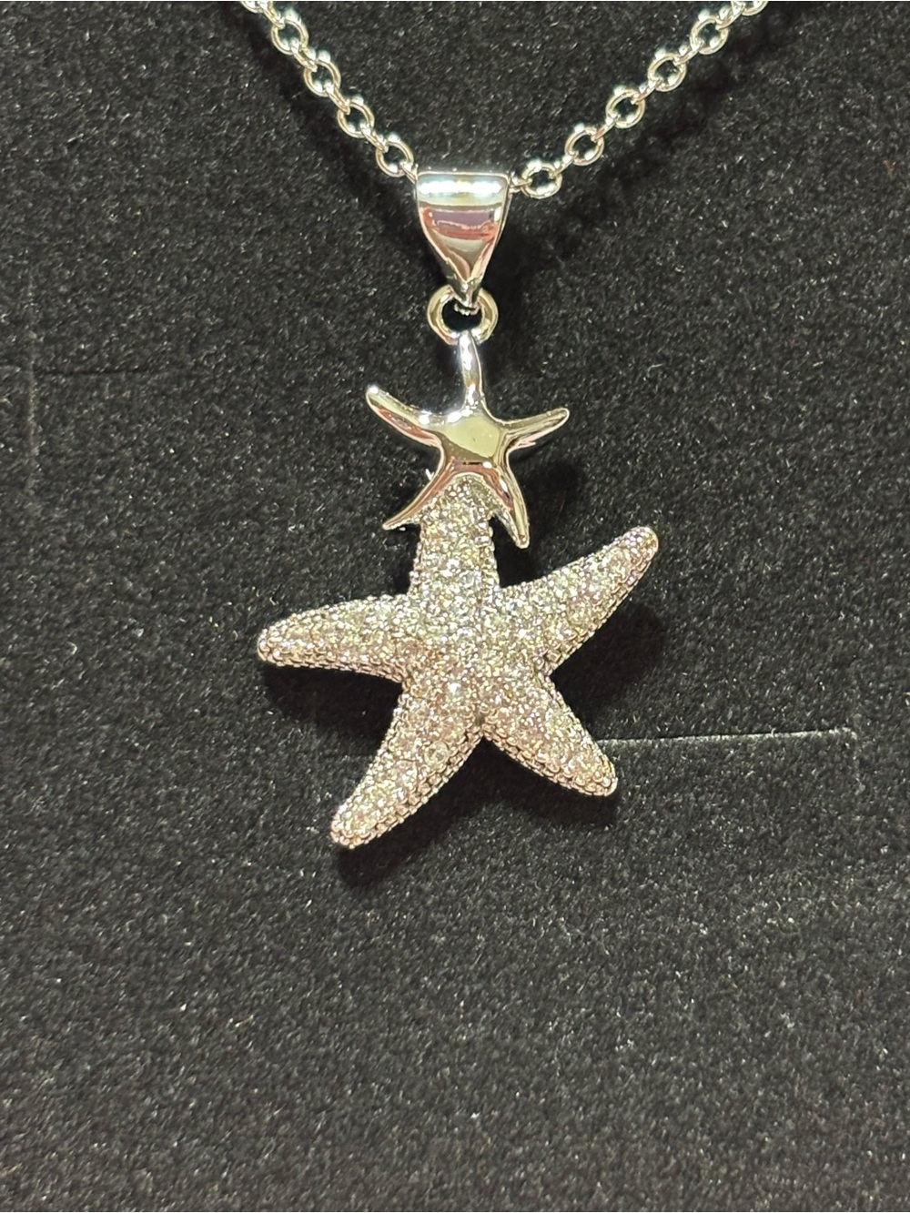 Sterling Silver Starfish Duo Necklace